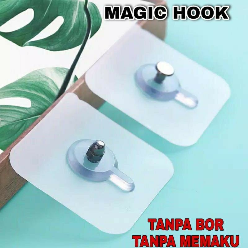 Gantungan HOOK Magic Baut Paku Perekat Tempel Tanpa bor