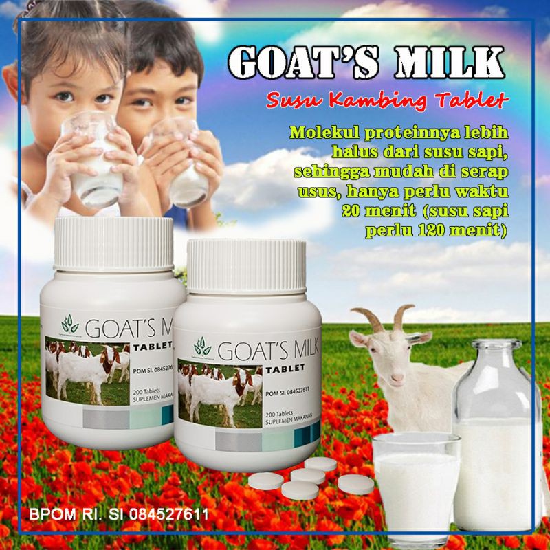 Susu Kambing Tablet /Goat's Milk Tablet / Vitamin Anak/ Vitamin Dewasa