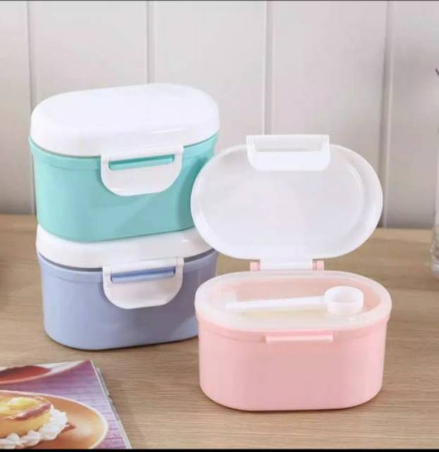 S22 SMALL -TEMPAT KOTAK PENYIMPANAN SUSU BUBUK BAYI BPA FREE PORTABLE SEALED