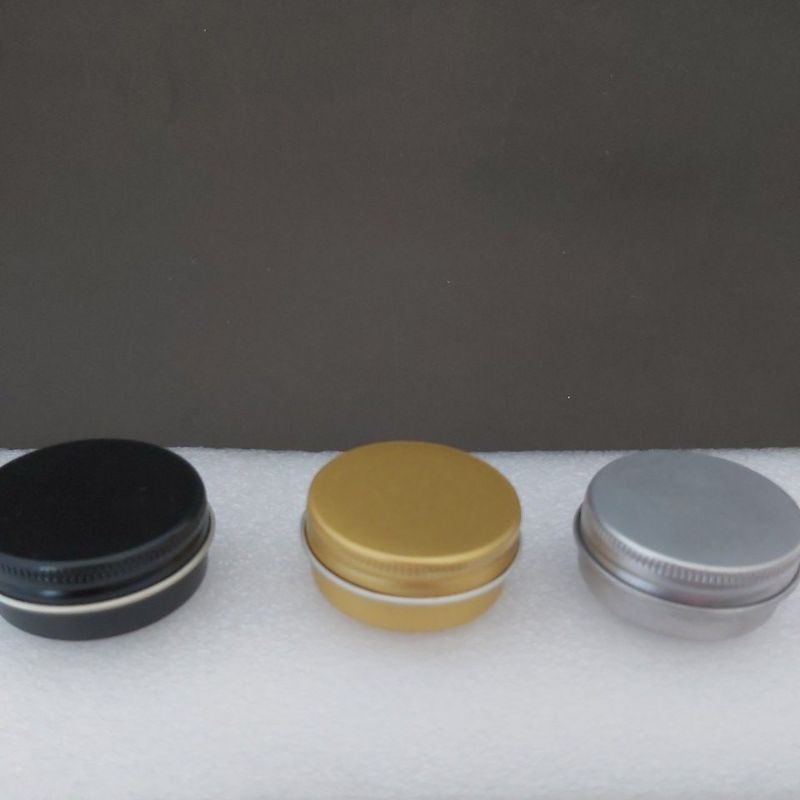 tempat / tempat kaleng pomade uk 15gr gold,hitam dan silver
