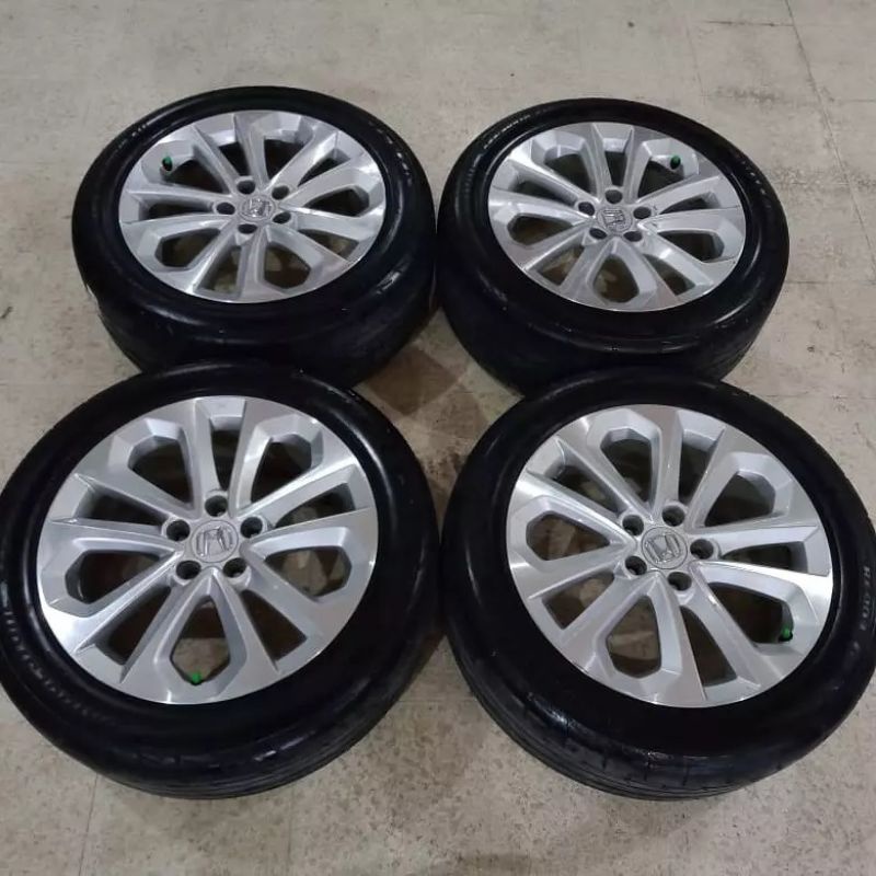 VELG MOBIL ORIGINAL HONDA ACCORD RING 18 + BAN MICHELINE 235/45 R18 CAMRY HRV CRV ALPHARD