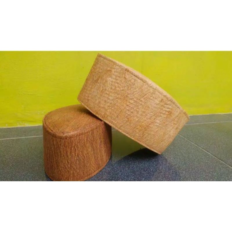 Peci - kulit kayu Waru - Honay - Motif Terompah (lancip)