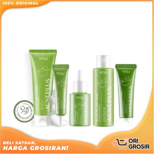 ORI Grosir Y.O.U AcnePlus Skin Defense Moisturizer - Spot Care - Skin Toner - Solution Serum - YOU