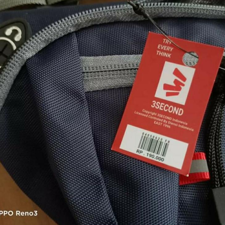 Sale➳ WAISTBAG PRIA 3SECOND THREE SECOND TAS SELEMPANG TAS PINGGANG PRIA DISTRO 35 ✵