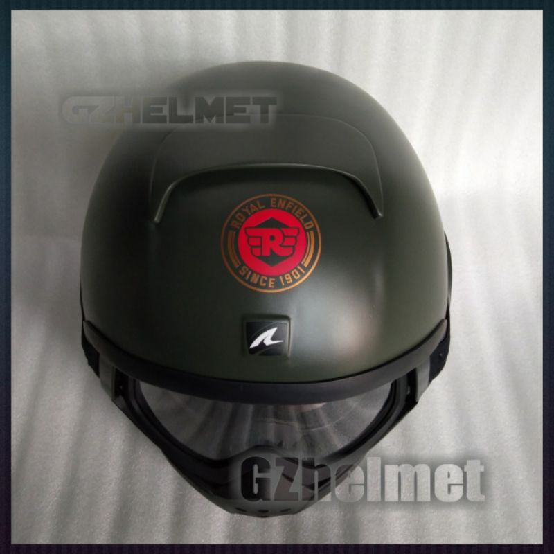 helm shark raw custom royal enfield