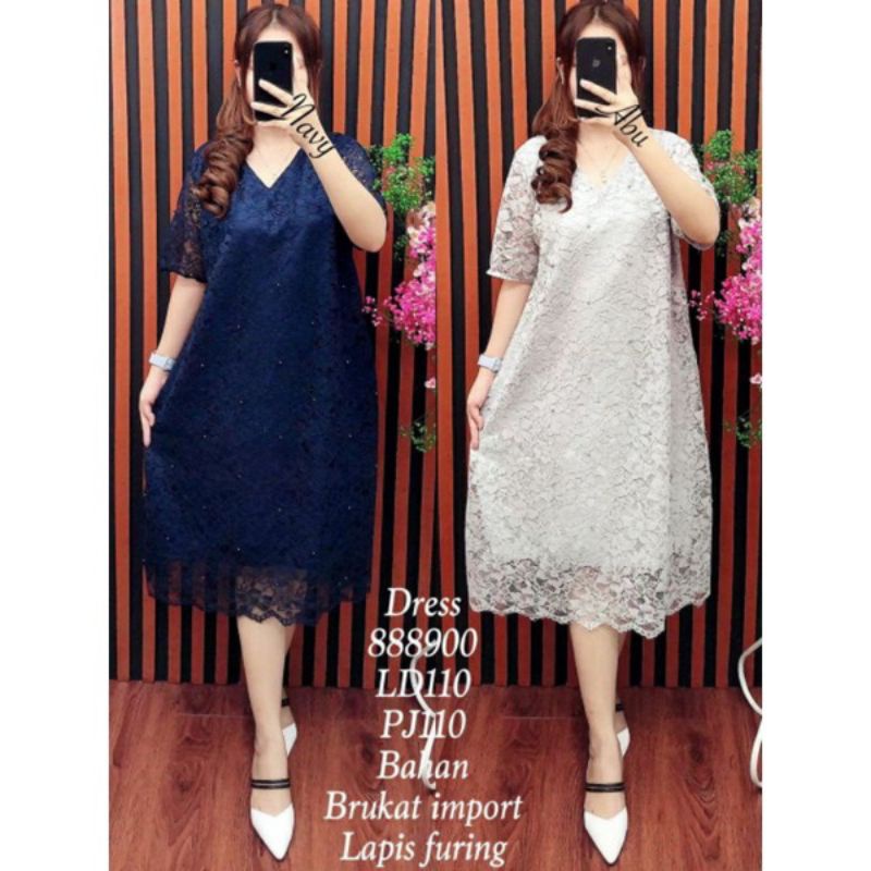 dress brokat span V