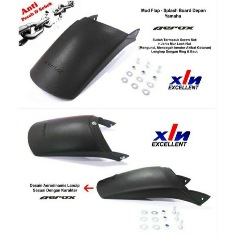 Mudflap Sambungan Spakbor Aerox 155 Dan Aerox New Connected 2021-2022