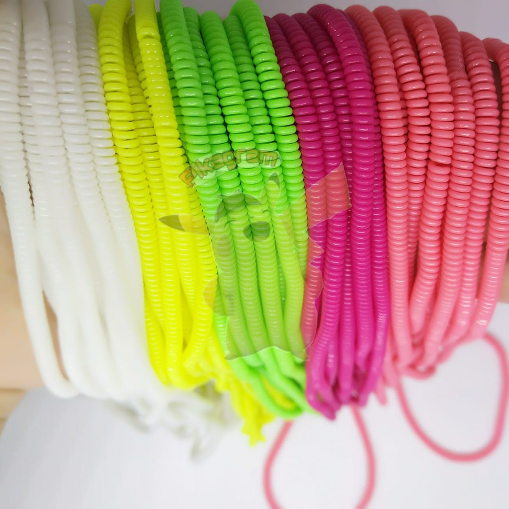 solid pelindung kabel spiral 1warna single cord cable protector pelapis 1 warna