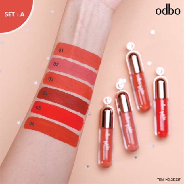 ODBO Petite Matte Lipsticks Set #OD537 Thailand Korea / Cosmetic / Lip Tint Gloss Creamy Pigmented