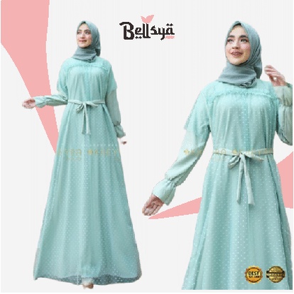 COD - GARANSI TERMURAH Larky Maxi | Humaira | Agnia | Dress Gamis Tile Brukat Pesta Kondangan Muslim