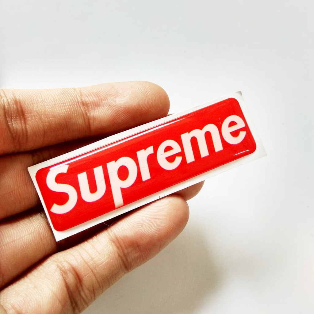 STICKER HELM SUPREME STICKER MOBIL AKSESORIS MOTOR EMBLEM 