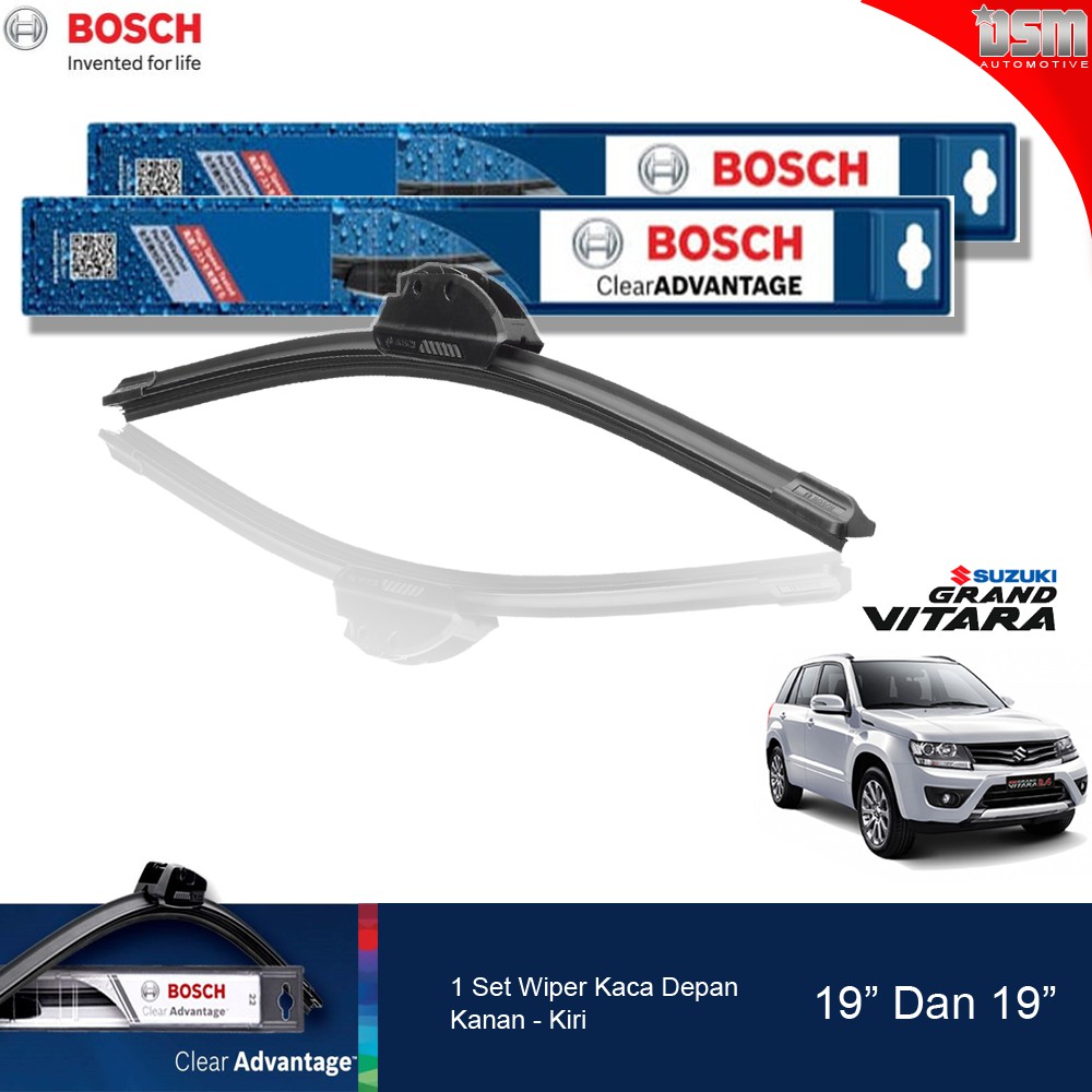 Bosch Clear Advantage Frameless / Wiper Frameless Suzuki Vitara 19&quot; dan 19&quot; / Wiper Depan Vitara