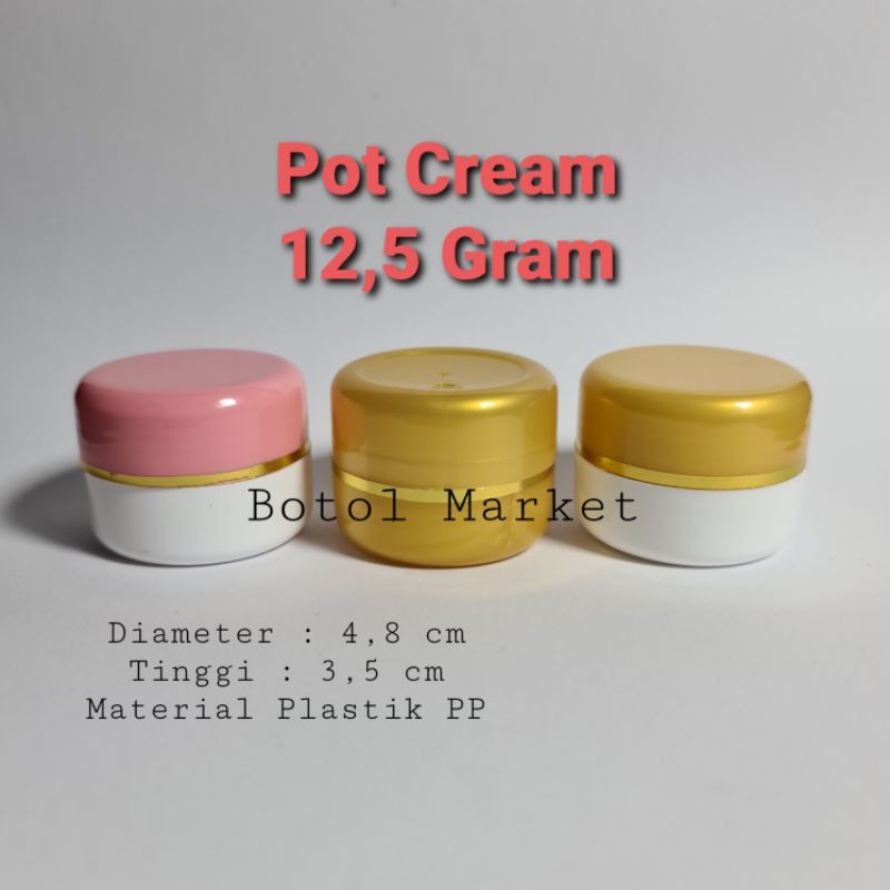 Pot Cream 12,5 gram / Pot PP 12,5 gram