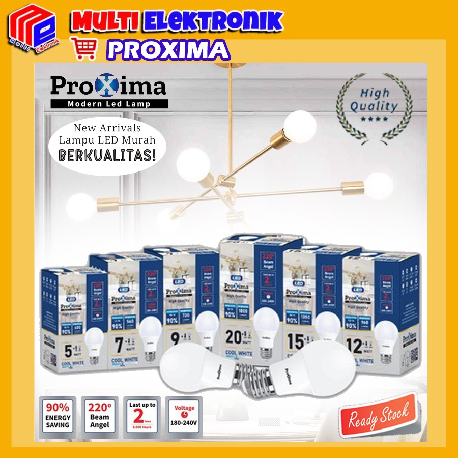 PROXIMA Lampu LED Murah Berkualitas Putih White 5 7 9 12 15 20 Watt