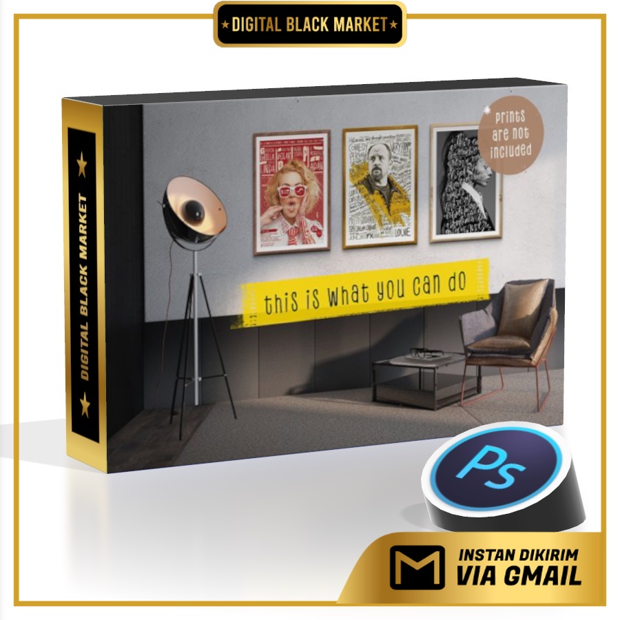 Printeriors Studio Frame Mockups - Photoshop