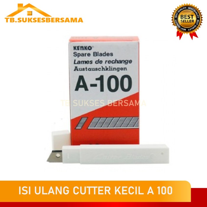 

Isi Cutter Cuter Cater Besar/Kecil Kenko isi 5 pcs Reffil Pisau Cutter - Kecil A100
