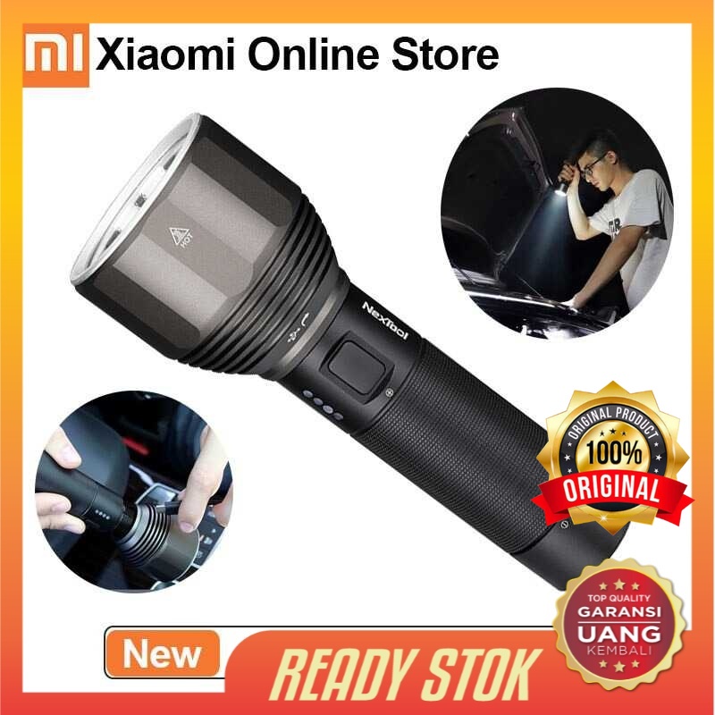 Senter Led Cas USB Waterproof Rechargeable 2000 Lumens Xiaomi NexTool