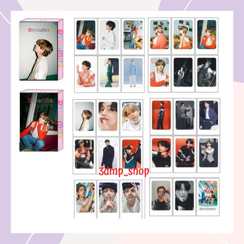 [30 lembar] lomocard lomo card photocard photo v taehyung kpop