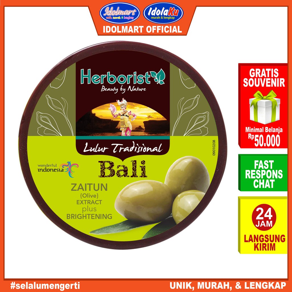 IDOLAKU Herborist Lulur Tradisional Bali Zaitun 100gr