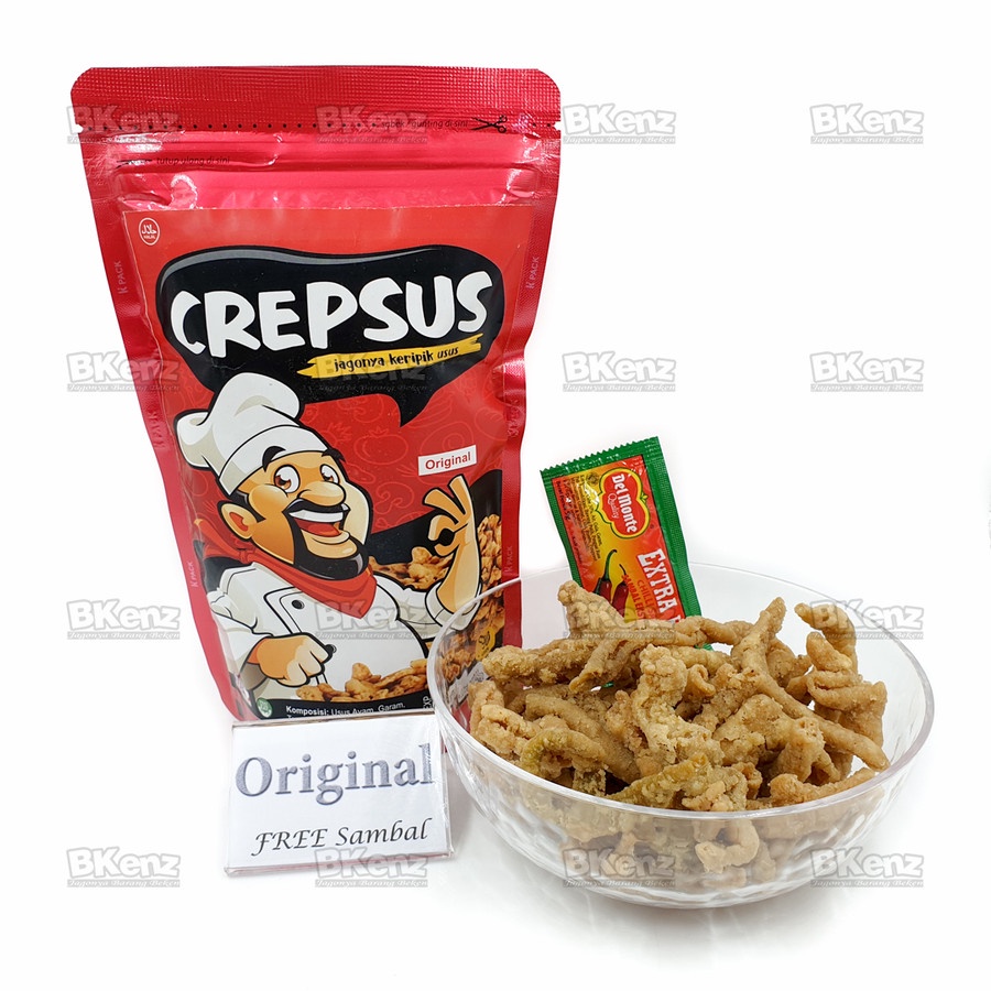 

Keripik Usus Crepsus All Variant Rasa Free Saos Sambal & Bubble Wrap - Original