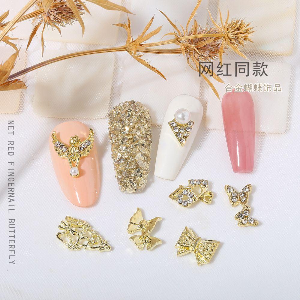 NEEDWAY Needway Ikatan Simpul Nail Art Dekorasi 20Pcs /Pack 3D Manikur Aksesoris Pesona Berlian Imitasi Ornamen