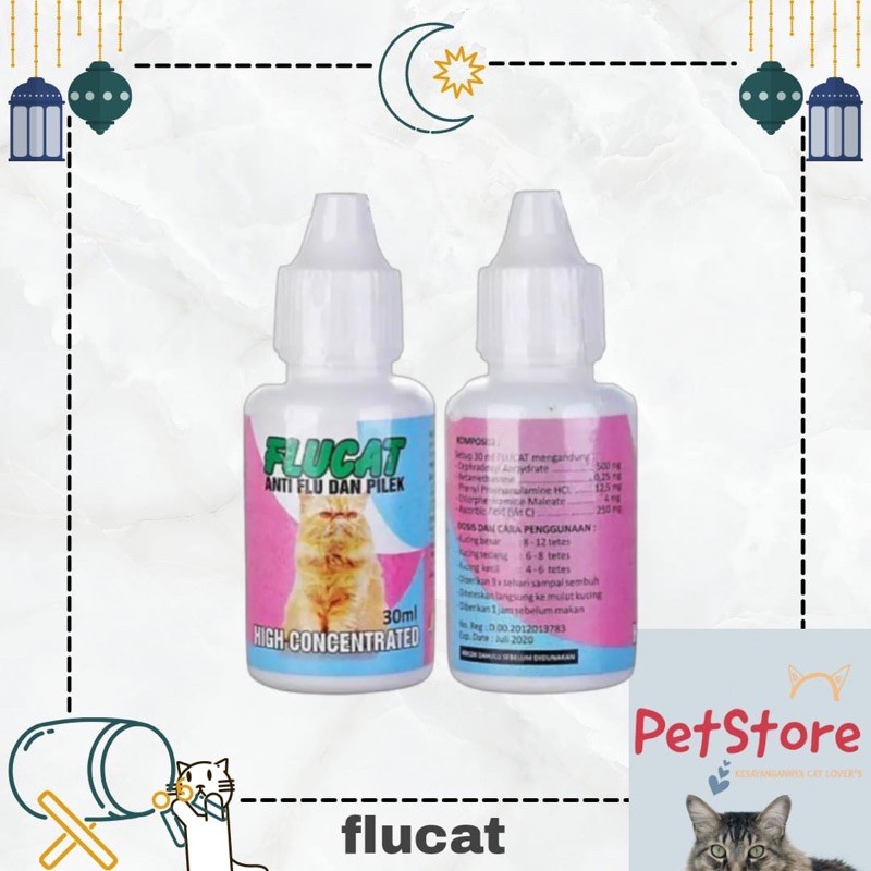 FLUCAT Obat Flu dan Pilek untuk KUCING