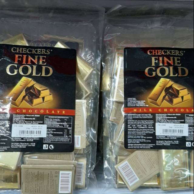 Checkers fine gold