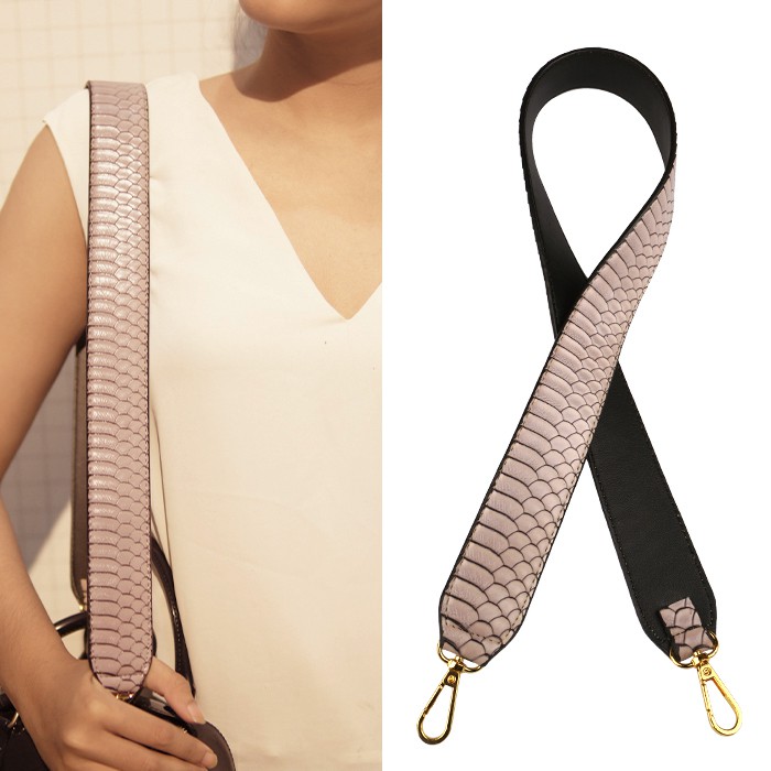 Tas Pundak Fendi Snake Scale Strap Bag Motif Timbul STRS04