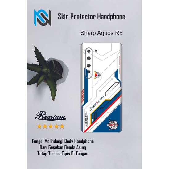 2pcs Garskin HP Sharp Aquos R5 Motif HG - Custom motif via chat