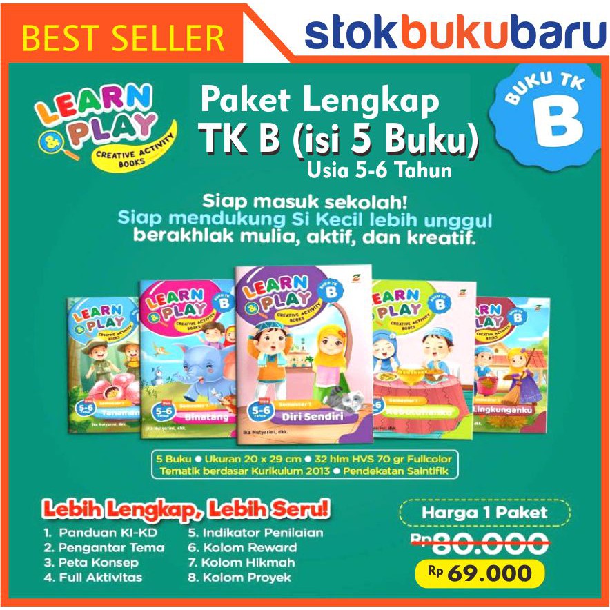 

Buku Paket TK B usia 5 - 6 tahun