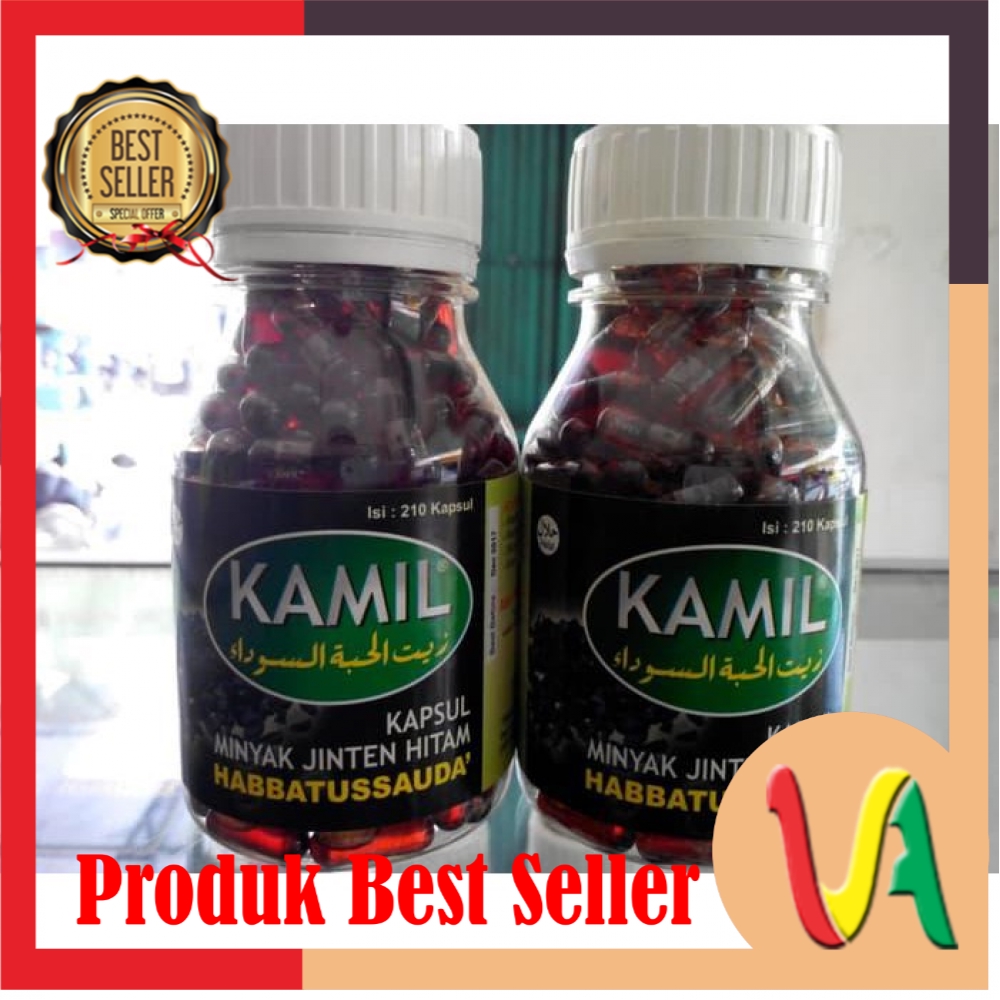 Kamil Kapsul Habbatussauda Oil / Minyak Jinten Hitam 210 kapsul / Produk Kesehatan / Obat kanker dll