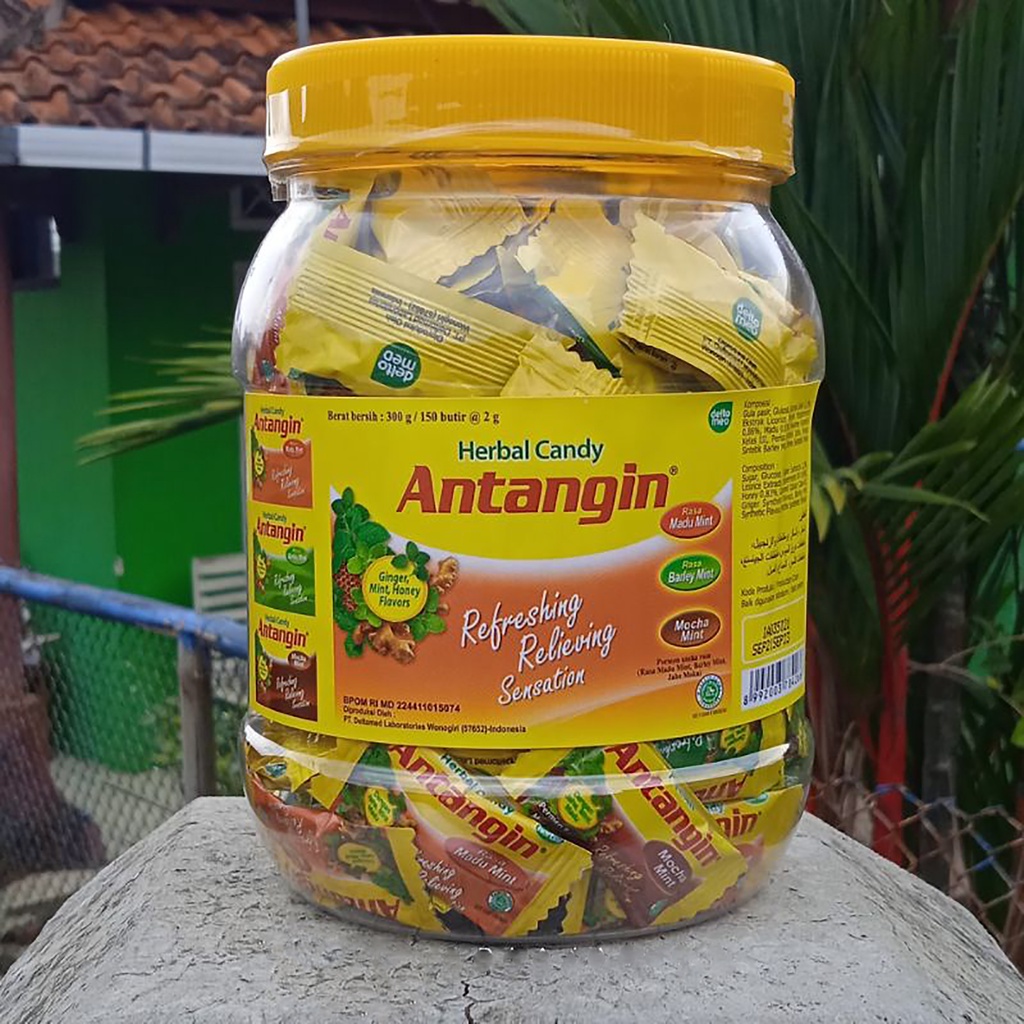 Bisa COD Permen Antangin Herbal Isi 150 Butir - Antangin Candy Herbal Refreshing - Permen Antangin Satu Tople