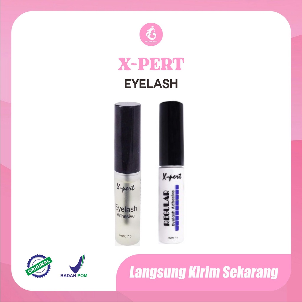 X-pert Eyelash Adhesive-Perekat Bulu Mata Palsu-Xlear-Regular-7gr-Halal
