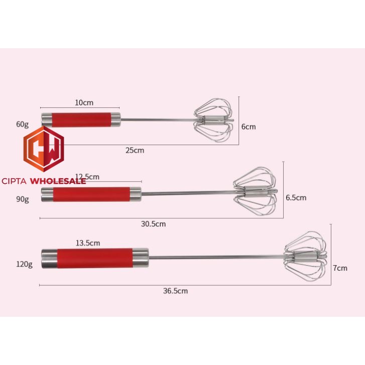 Kocokan telur hand whisker stainless semi otomatis murah whisk full