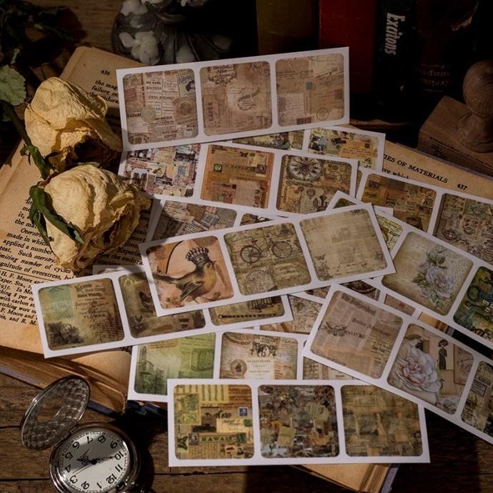 

(BISA COD) Buku Sticker 90 Lembar Vintage Pattern Stiker Scrapbook Journal DIY 02 TERJAMIN Kode 767