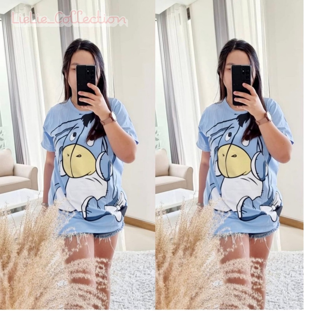 KAOS WANITA IMPORT MURAH BAHAN KATUN NYAMAN SIZE XL