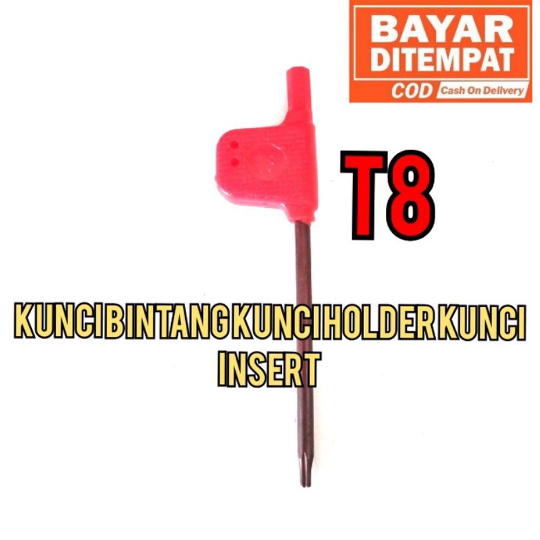 kunci bintang kunci holder T8