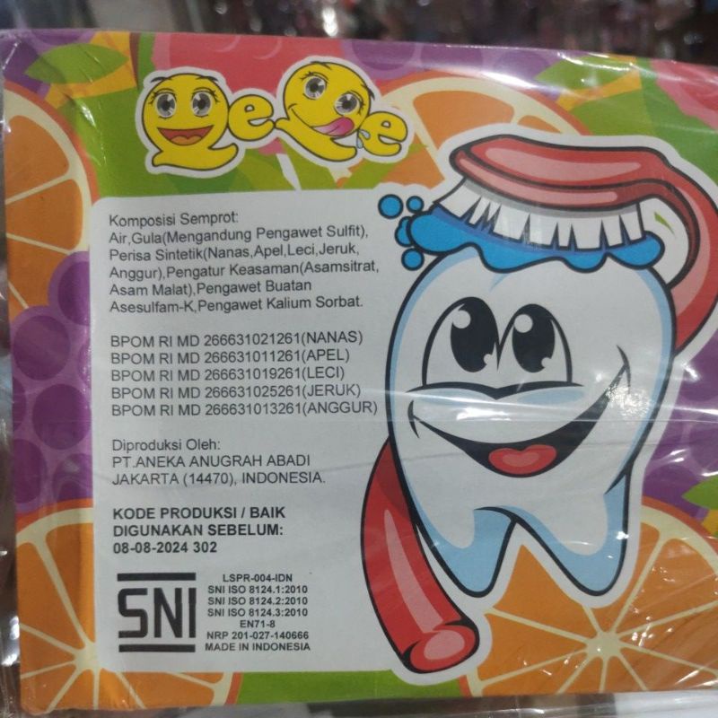 Minuman Semprot Aneka rasa