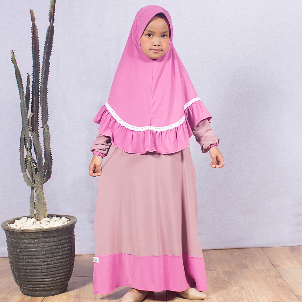 Salim moslem - BIG SALE!!! Gamis anak perempuan / Baju muslim anak perempuan jersey usia 1-10 tahun