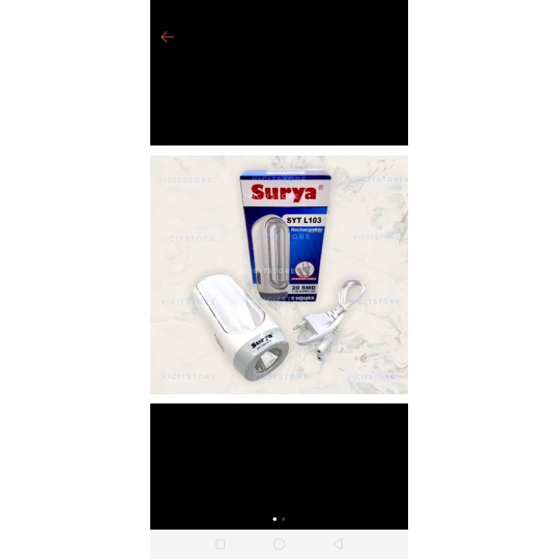senter surya LED putih