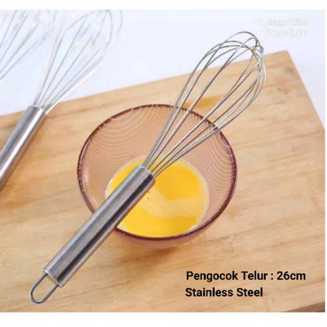 Pengocok Telur Stainless Steel 26cm / Pengocok Adonan / Wisk 26cm