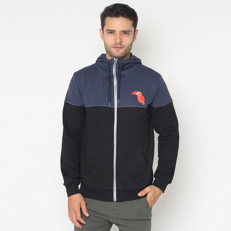 Minarno Toucan Contrast Jacket - Black
