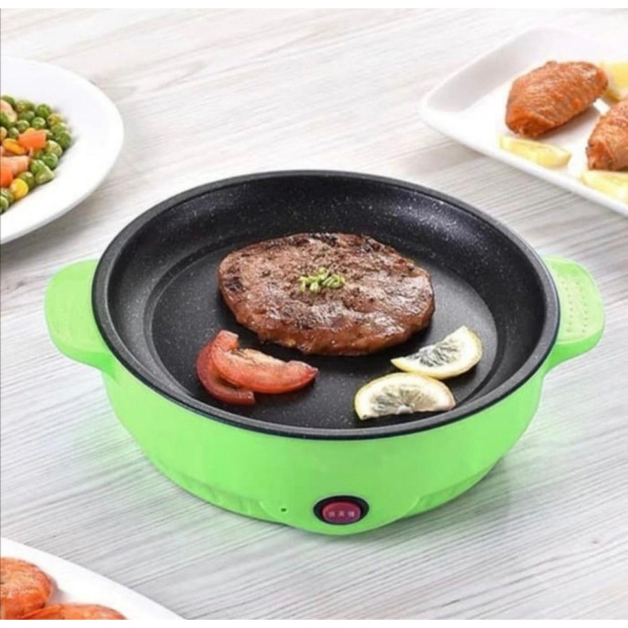 Korean Grill Fry Pan BBQ Alat Panggang Elektrik Wajan Panci Alas Masak