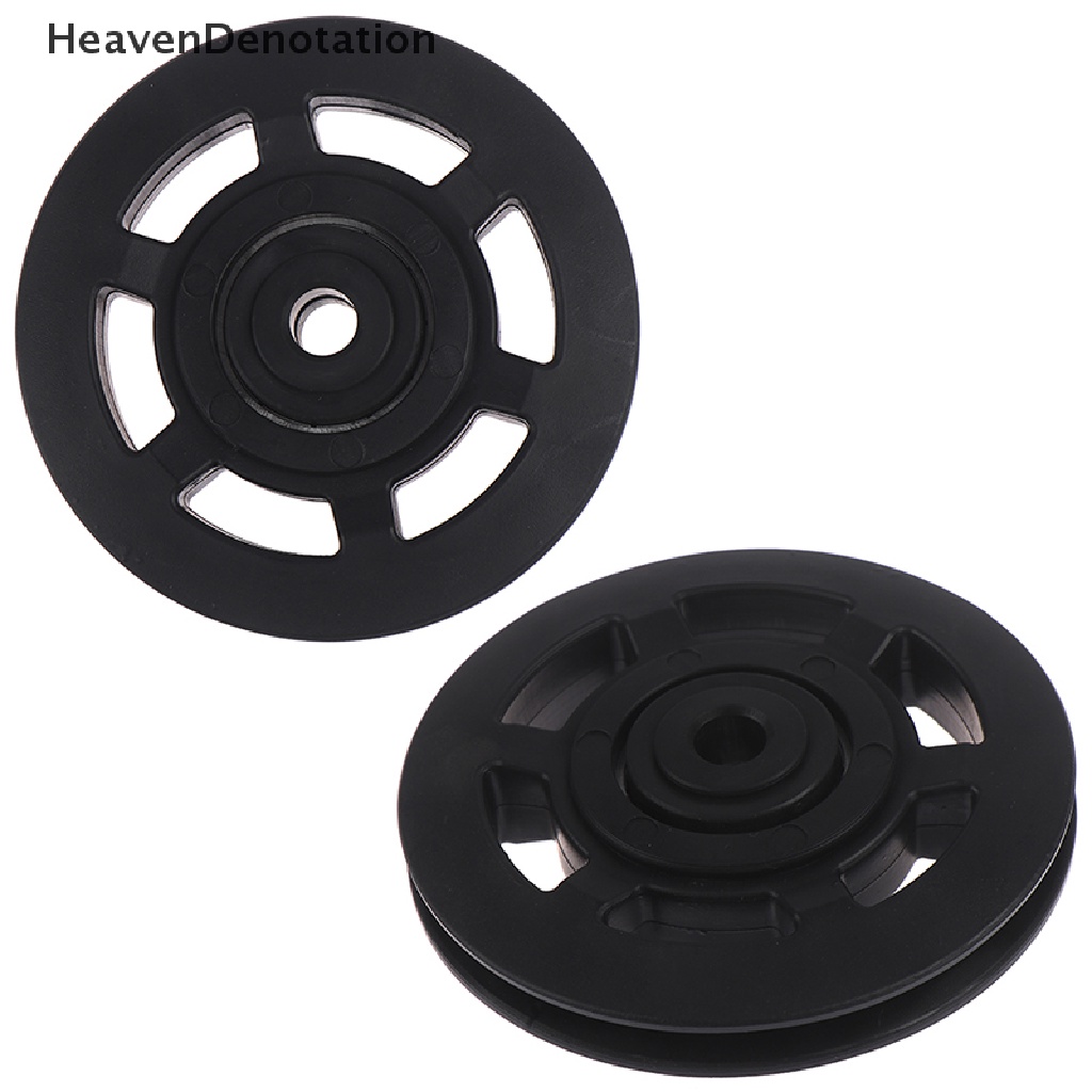 [HeavenDenotation] 95mm Black Bearing Pulley Wheel Cable Gym Equipment Part Wearproof