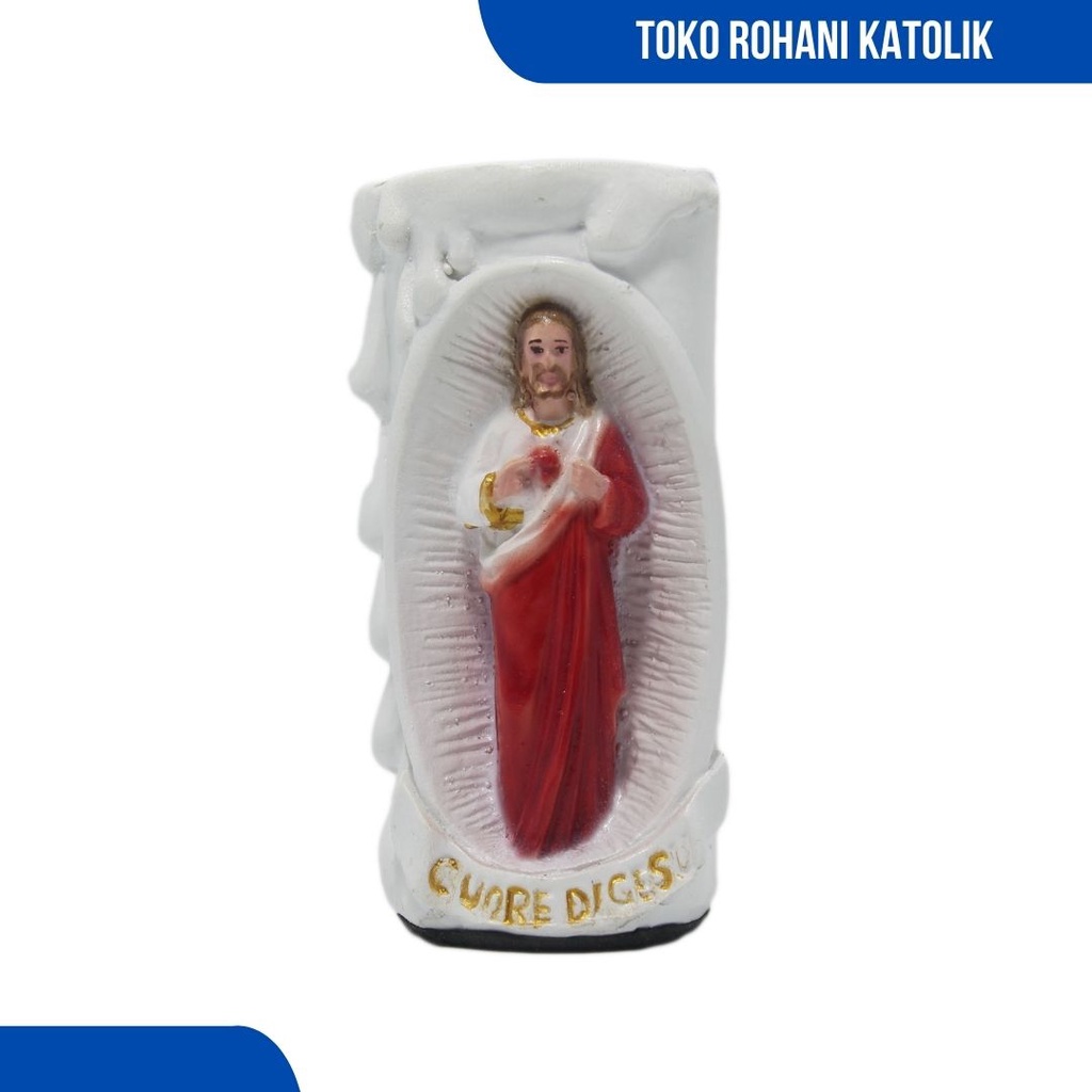 TEMPAT LILIN KATOLIK 10 CM / TATAKAN LILIN DOA / LILIN ROHANI - MARIA / CHANDELIER TABUNG