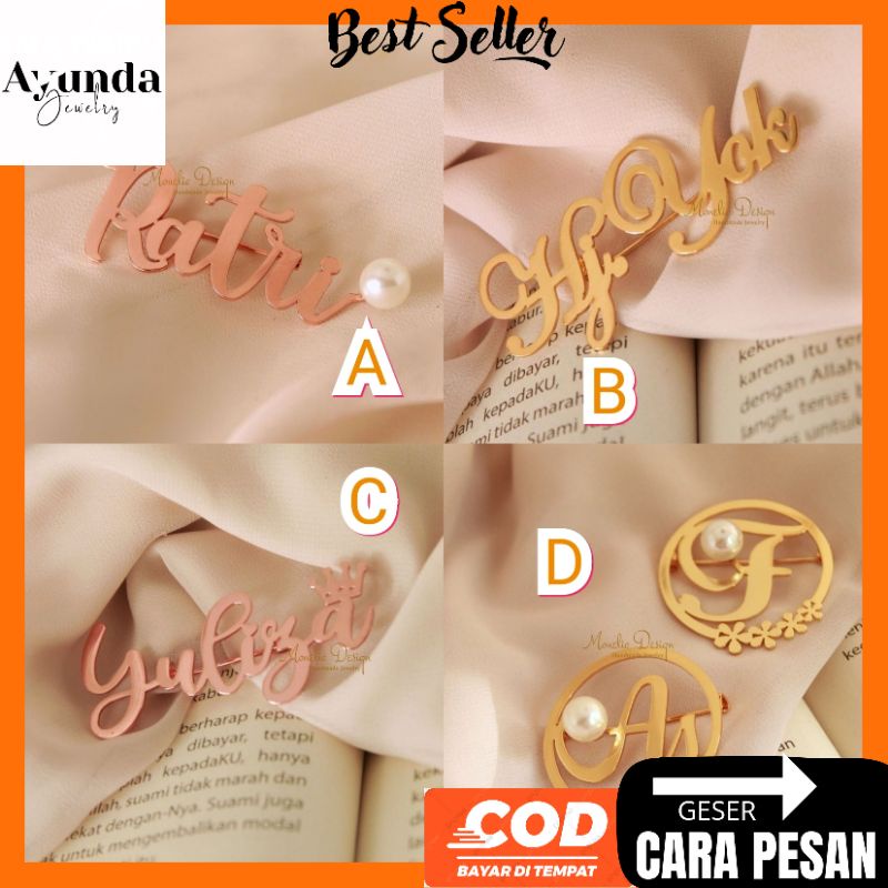 Bros Nama Custom bros Hijab Bros peniti bisa request nama