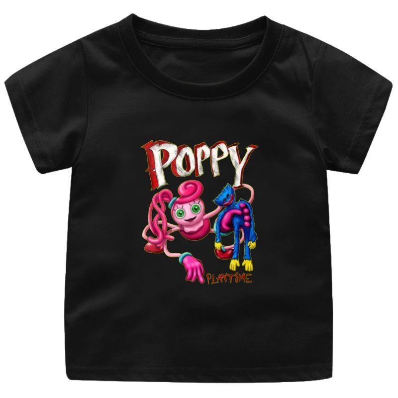 Baju Kaos Atasan anak CEWEK-COWOK  HUGGY WUGGY POPY PLAY TIME 1-12Tahun UKURAN S.M.L.XL.2XL.3XL