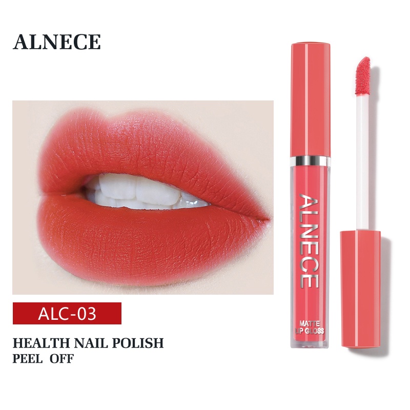 [ESTI KOSMETIK] ALNECE 6 SET LIP GLOSS LIPGLOSS MATTE / LIPSTICK LEMBUT TAHAN LAMA MELEMBABKAN