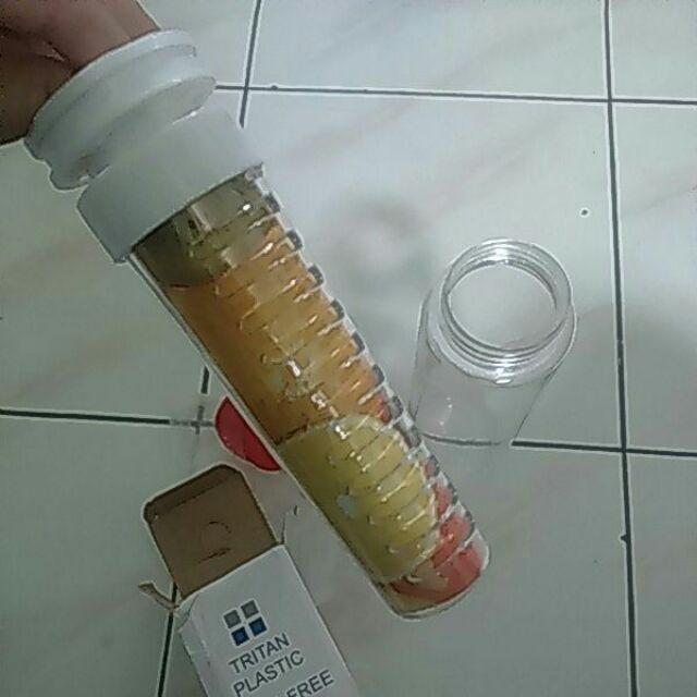 Home-klik  Tritan Water Bottle With Fruit Infuser - Random