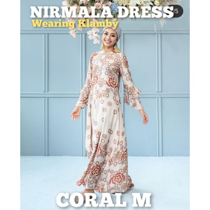 NIRMALA DRESS CORAL WEARING KLAMBY